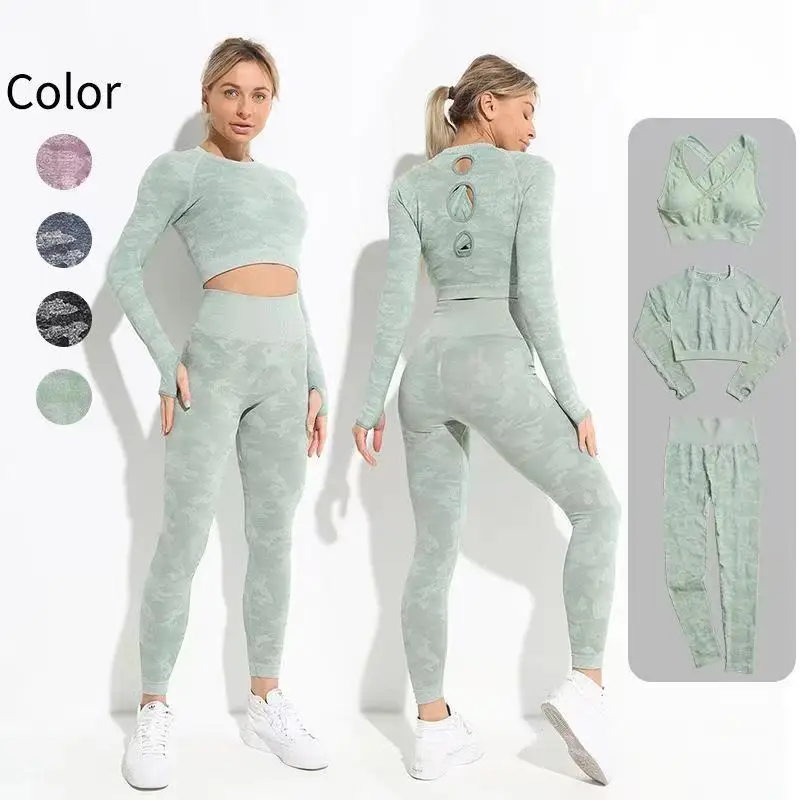 2022 New Ins high quality Sportswear long sleeve crop top and leggings set Gym Workout Outfits Seamless Yoga Sets
2022 New Ins high quality Sportswear long sleeve crop top and leggings set Gym Workout Outfits Seamless Yoga Sets