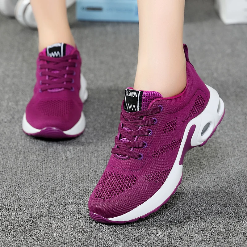 2021 Air Cushion Women Walking Running Sport Casual Ladies Shoes Sneakers, Red black white purple pink
2021 Air Cushion Women Walking Running Sport Casual Ladies Shoes Sneakers, Red black white purple pink