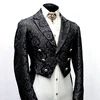 Tailor black printing Goth punk Aristocrat style tail coat jacket