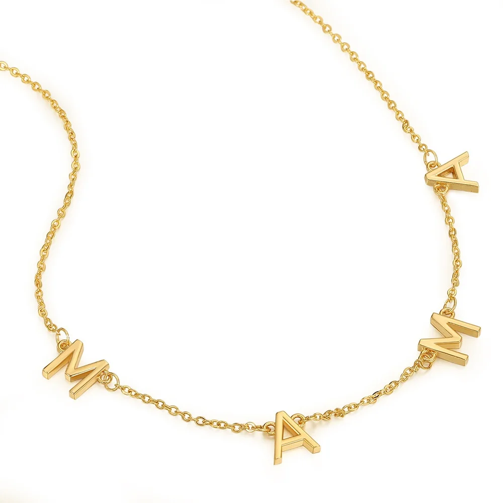 SUNRAIN Wholesale Mom Letters Pendant Gold Plated Choker Necklace Women Necklace Mother's Day Gift, Gold,silver
SUNRAIN Wholesale Mom Letters Pendant Gold Plated Choker Necklace Women Necklace Mother's Day Gift, Gold,silver