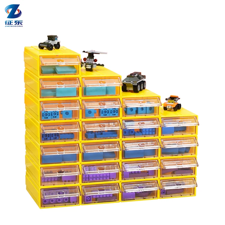 Safe and secure drawer type children toys plastic bricks lego storage box, Customized color
Safe and secure drawer type children toys plastic bricks lego storage box, Customized color