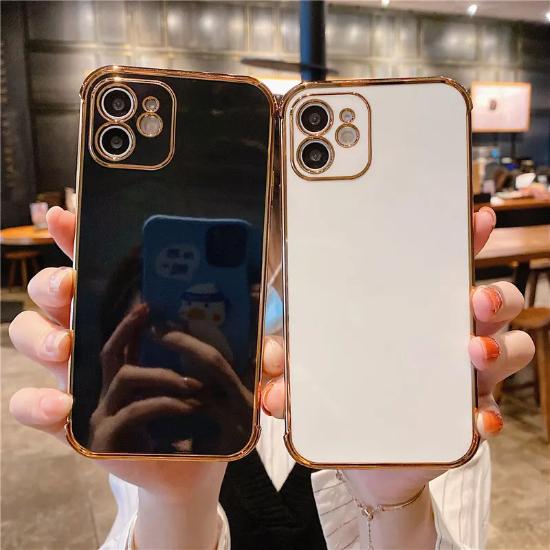 Lens Protection Luxury Gold Plating TPU Cover For iPhone 12 Pro Max 11 Cell Phone Case Accessories
Lens Protection Luxury Gold Plating TPU Cover For iPhone 12 Pro Max 11 Cell Phone Case Accessories