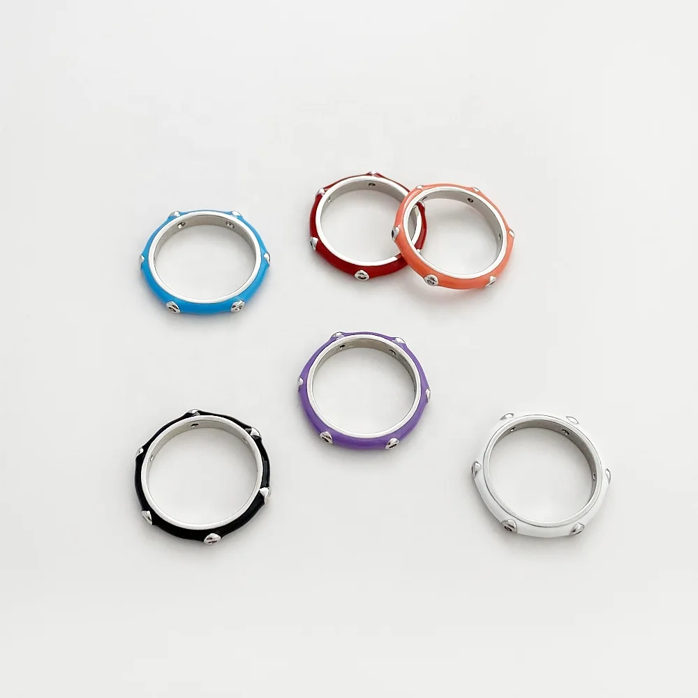 R0250 multi color enamel band rings with cz stone rainbow stacking bedazzle rings slim vibrant color enamel ring women jewelry
R0250 multi color enamel band rings with cz stone rainbow stacking bedazzle rings slim vibrant color enamel ring women jewelry