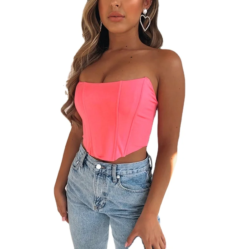 CS1218 Women corset desgin fashion 2021 off shoulder sexy top solid color casual wear, Multi
CS1218 Women corset desgin fashion 2021 off shoulder sexy top solid color casual wear, Multi