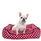 Wholesale OEM available custom logo washable foldable luxury sofa large pet dog bed