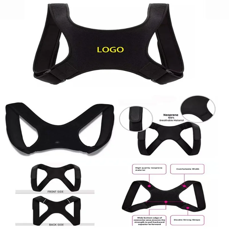Adjustable Straps Posture Corrector Comfort Back Shoulder Chest Support Brace Belt, Black
Adjustable Straps Posture Corrector Comfort Back Shoulder Chest Support Brace Belt, Black
