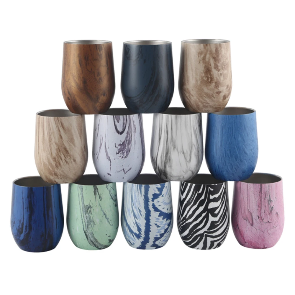 In Stock 12oz Egg Tumbler shape wine double wall vacuum insulated cup with lid 12oz stainless steel wine tumbler mugs, Customized color
In Stock 12oz Egg Tumbler shape wine double wall vacuum insulated cup with lid 12oz stainless steel wine tumbler mugs, Customized color