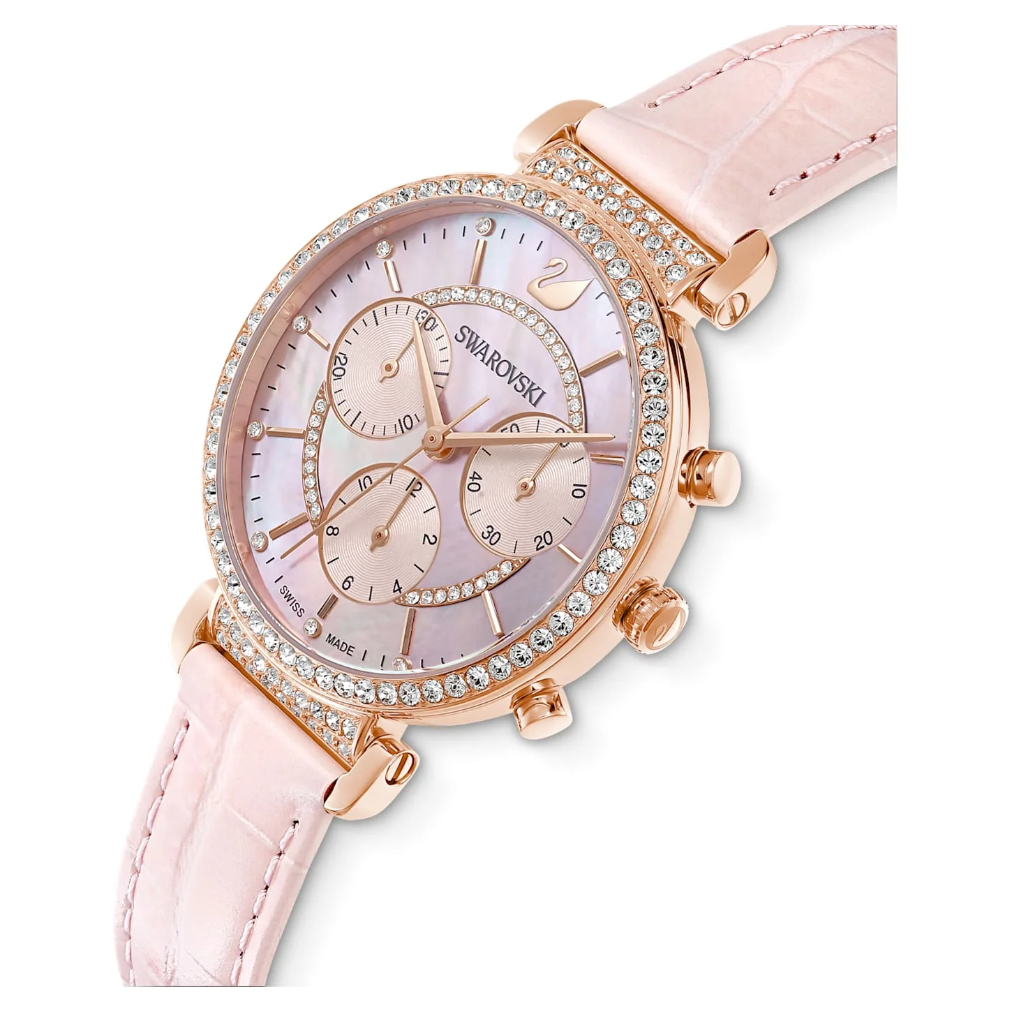 Quartz Watches Women's Alloy Case Crystal-Accented Multifunction Watch Amazing Hot Selling Dial Movement Watch with Leather Band
Quartz Watches Women's Alloy Case Crystal-Accented Multifunction Watch Amazing Hot Selling Dial Movement Watch with Leather Band