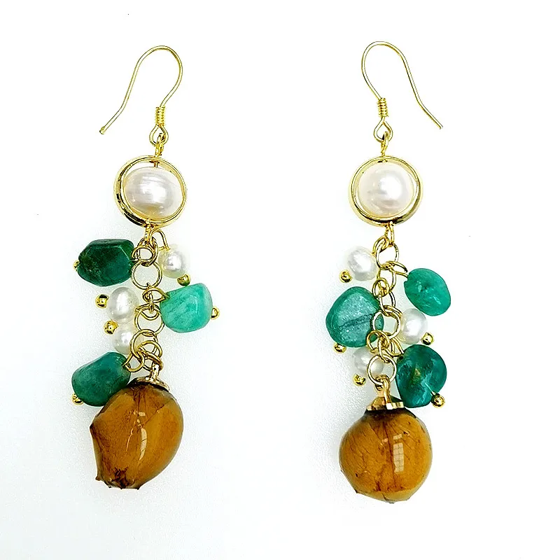 E438 Best Selling Long Bridal Bohemian 18K Gold Handmade Irregular Fresh Water Pearl Long Drop Hanging Earrings
E438 Best Selling Long Bridal Bohemian 18K Gold Handmade Irregular Fresh Water Pearl Long Drop Hanging Earrings