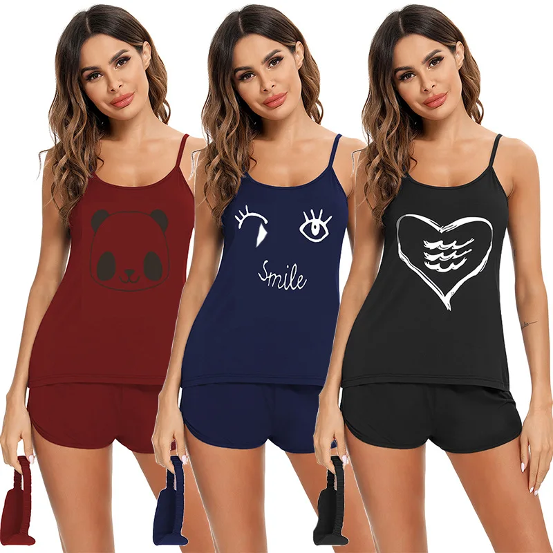 Hot sale cotton sleeveless sleepwear 2pc pajamas set wholesale women sleepwear pajama, As show or customizable
Hot sale cotton sleeveless sleepwear 2pc pajamas set wholesale women sleepwear pajama, As show or customizable