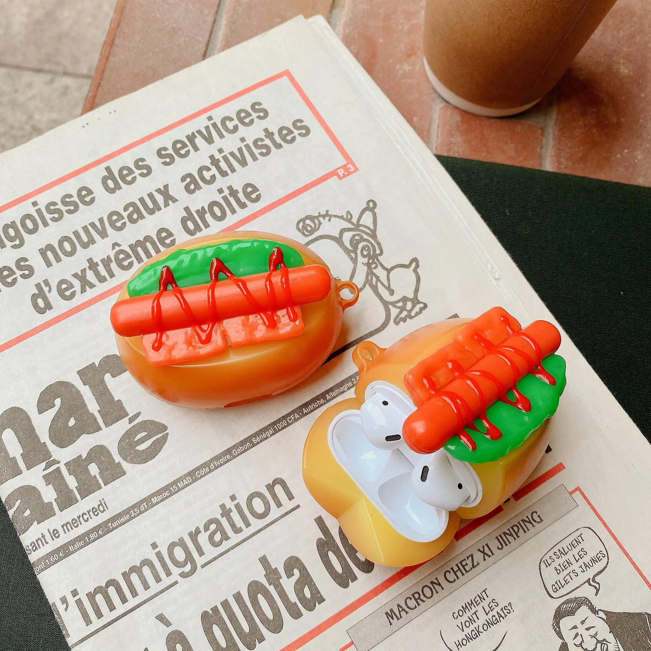 American Emulational Food 3D Cute Funny Hot Dog Earphones Covers For Airpods Regular For Apple Airpods Pro 1 2 3 Cases
American Emulational Food 3D Cute Funny Hot Dog Earphones Covers For Airpods Regular For Apple Airpods Pro 1 2 3 Cases