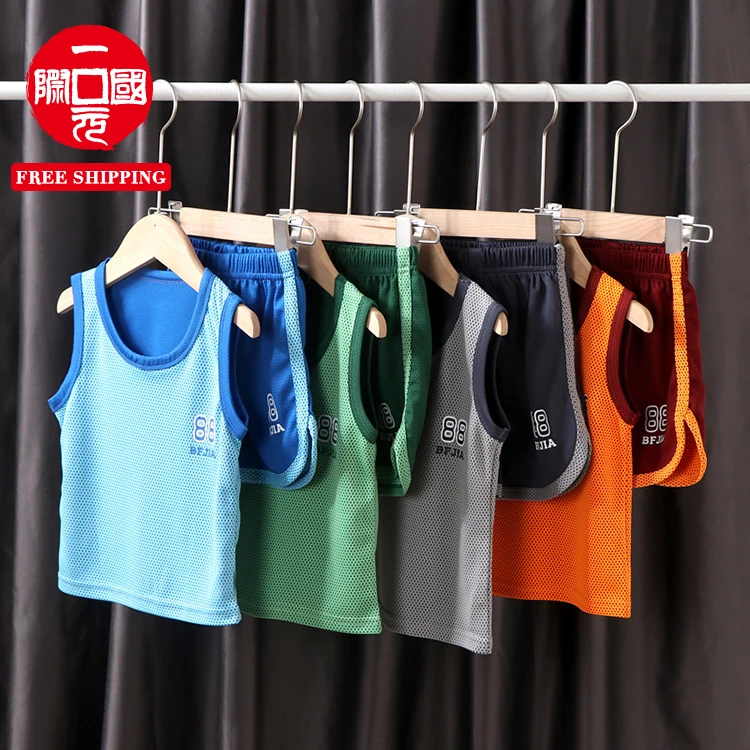 Children's sports jersey suits summer new boys vest shorts basketball clothes baby costumes children's clothing
Children's sports jersey suits summer new boys vest shorts basketball clothes baby costumes children's clothing