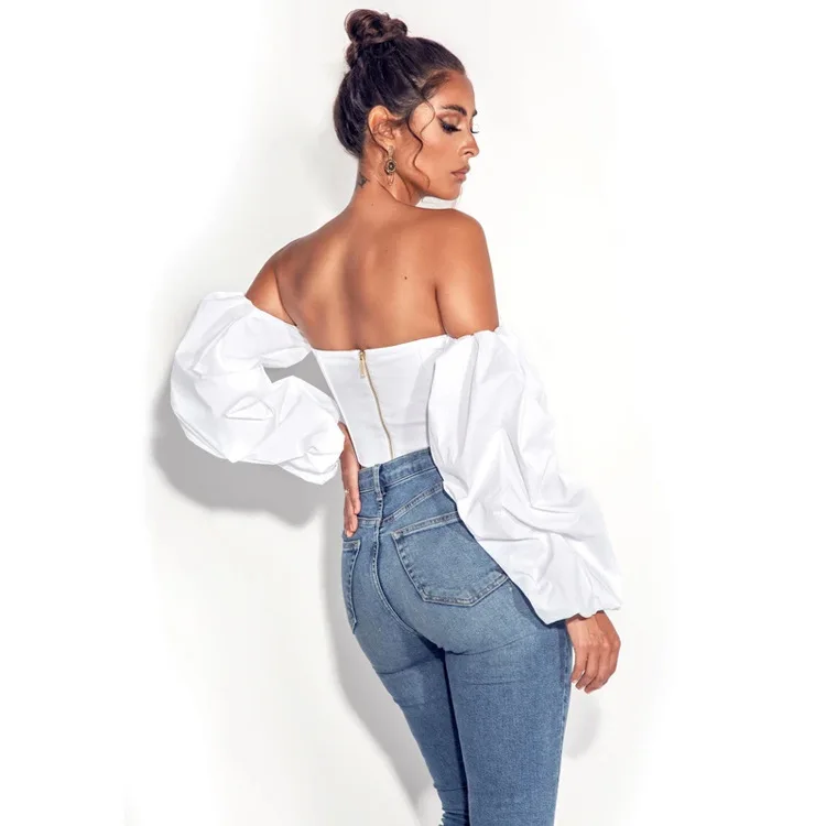 Puff Sleeve Women Blouse Tops Long Sleeve Off Shoulder Tops Clothing
Puff Sleeve Women Blouse Tops Long Sleeve Off Shoulder Tops Clothing