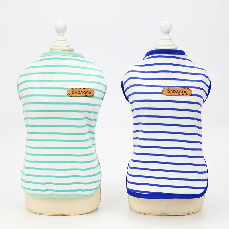 Ropa Para Mascotas Wholesale Summer Cheap Cotton Stripe Print Dog Apparel Pet Clothes Dog T Shirt Vest Clothes, Multicolor
Ropa Para Mascotas Wholesale Summer Cheap Cotton Stripe Print Dog Apparel Pet Clothes Dog T Shirt Vest Clothes, Multicolor
