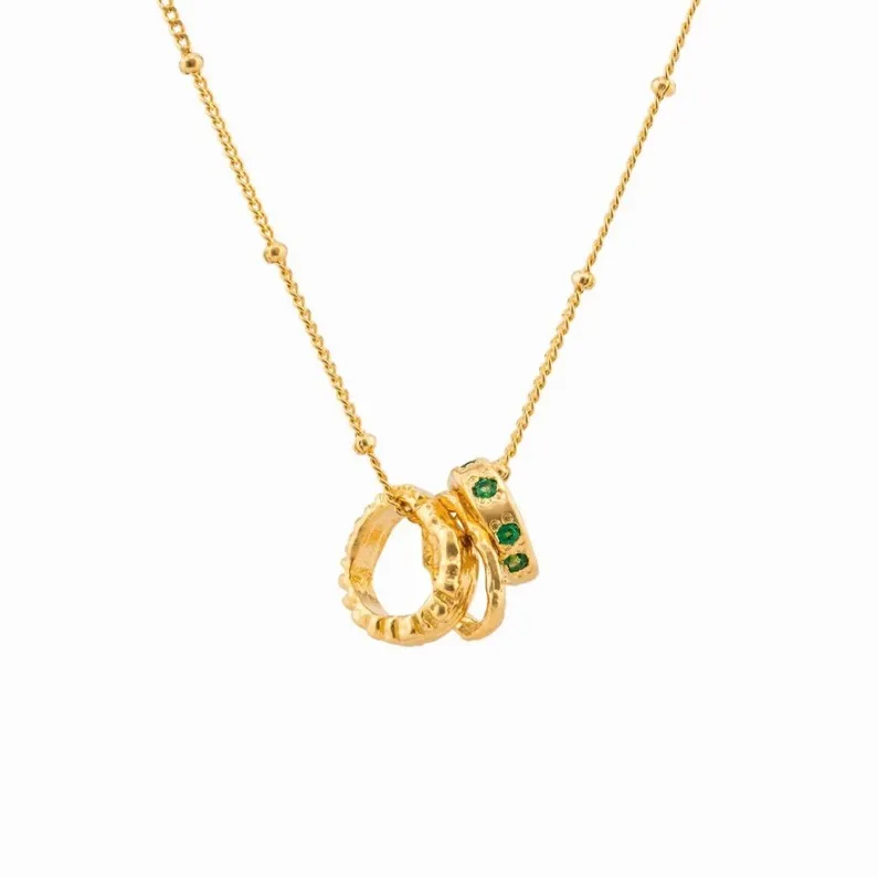JUHU New Niche Design Retro Brass Gold-plated Irregular Ring Pendant Simple Joker Necklace
JUHU New Niche Design Retro Brass Gold-plated Irregular Ring Pendant Simple Joker Necklace