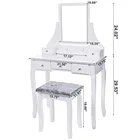 long mirror essemble dressing table vanity set for girls