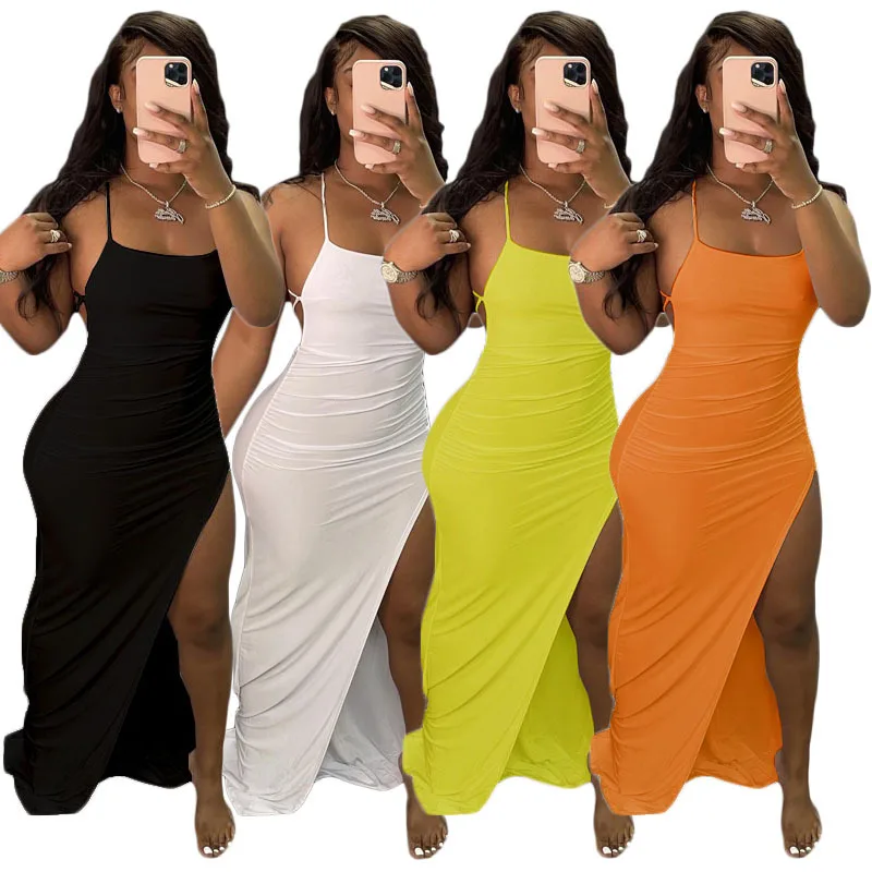 Women fall dress fashion sleeveless sexy strap solid color casual dress amazon hot sale
Women fall dress fashion sleeveless sexy strap solid color casual dress amazon hot sale