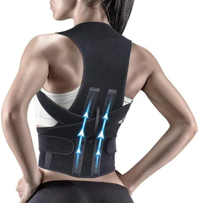 Humpback correction belt posture back harness strengthening support fixed belt orthosis, Black
Humpback correction belt posture back harness strengthening support fixed belt orthosis, Black