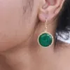 Emerald CZ earring