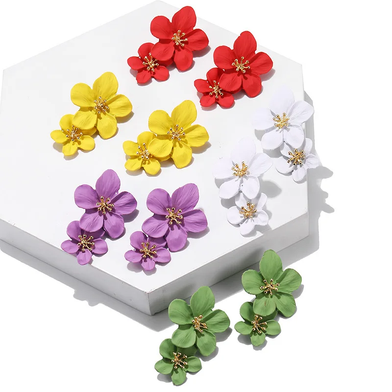 Jachon Fashion women jewelry hot Selling bohemian double boho flower stud earrings, As pic
Jachon Fashion women jewelry hot Selling bohemian double boho flower stud earrings, As pic