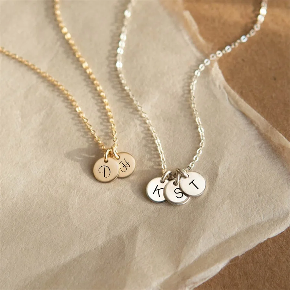 6mm Initial Letter Customized Name Necklace Stainless Steel Choker Women Disc Pendant Necklaces Women Men Family Jewelry
6mm Initial Letter Customized Name Necklace Stainless Steel Choker Women Disc Pendant Necklaces Women Men Family Jewelry