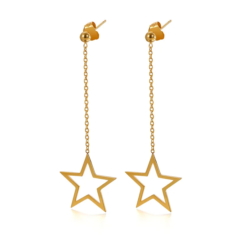 Cheap Price Fashion Jewelry Accessories Party Small Star Chain Earrings Women, Silver/gold/rose gold
Cheap Price Fashion Jewelry Accessories Party Small Star Chain Earrings Women, Silver/gold/rose gold