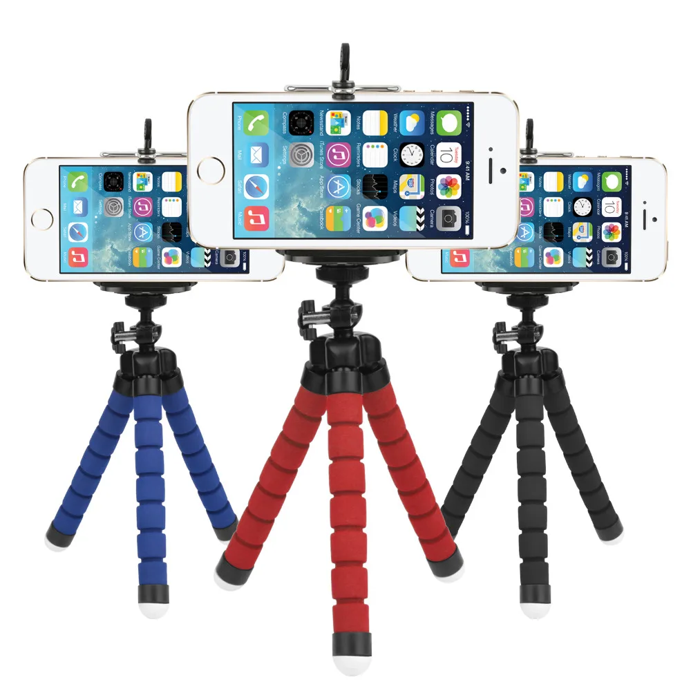 2019 Universal Flexible Mini Sponge Tripod with Potable and Adjustable Tripod Support Stand Holder for Camera Smartphone, Black,red,blue
2019 Universal Flexible Mini Sponge Tripod with Potable and Adjustable Tripod Support Stand Holder for Camera Smartphone, Black,red,blue