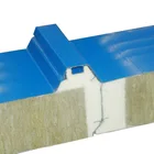 low-cost corrugated rock wool sandwich panel roof sheet fireproof sandwich board rockwool