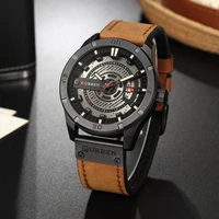 

Top Brand CURREN 8301 Mens Watches Luxury Watch Men Date Display Leather Band Japan Quartz Leather Wrist Watches