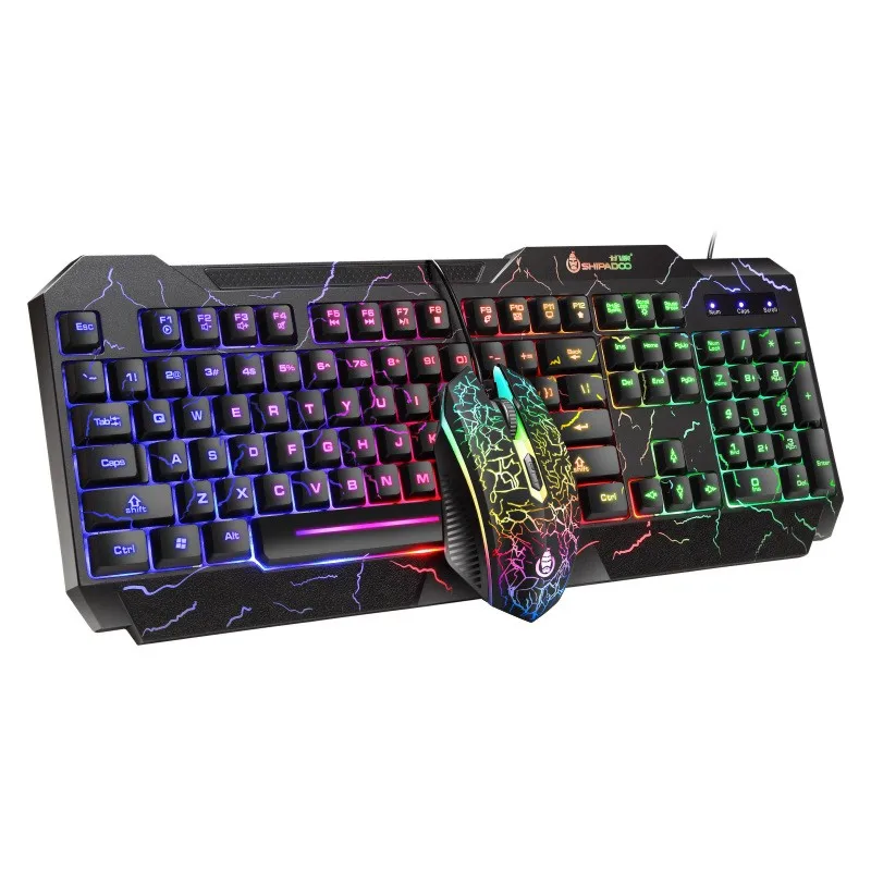 RGB Cool backlight Keyboard Mouse Combo Luminous PC D620 Gaming USB Wired LED Waterproof Multi-Media Keyboard Mouse set, Colors
RGB Cool backlight Keyboard Mouse Combo Luminous PC D620 Gaming USB Wired LED Waterproof Multi-Media Keyboard Mouse set, Colors