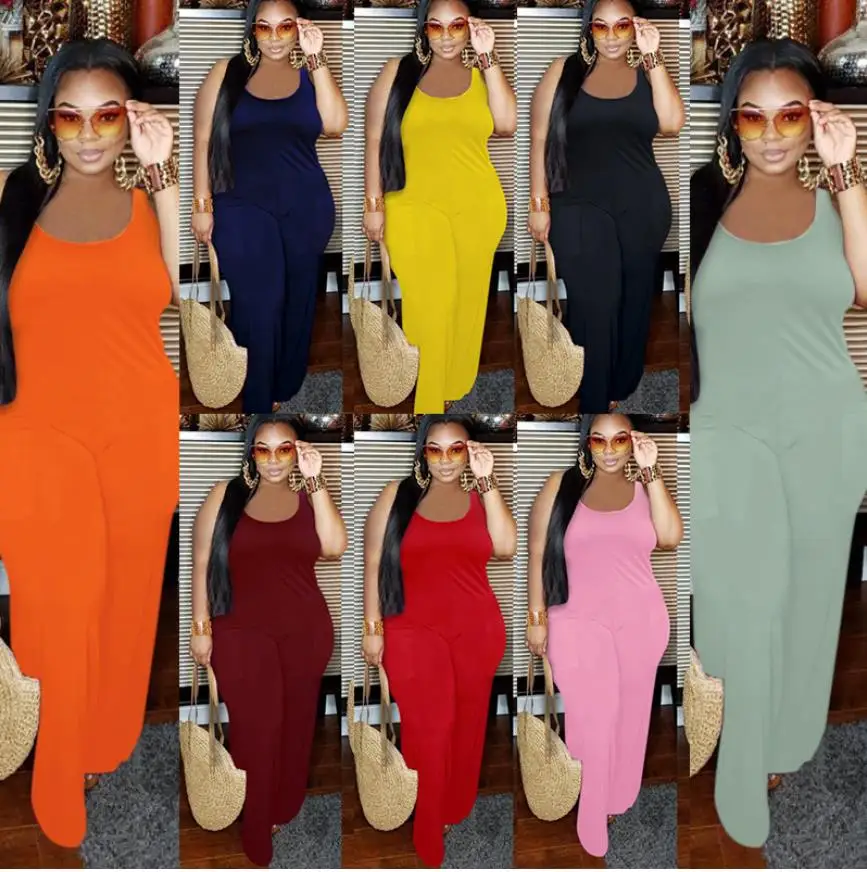 Wholesale Lady Oversize Rompers Sleeveless Solid Color One Piece Long Summer Women Jumpsuits, Picture
Wholesale Lady Oversize Rompers Sleeveless Solid Color One Piece Long Summer Women Jumpsuits, Picture