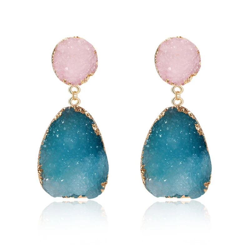 Foreign Trade Unique Jewelry, Personalized Korean Natural Stone Earrings Geometric Earrings
Foreign Trade Unique Jewelry, Personalized Korean Natural Stone Earrings Geometric Earrings