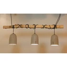 Vintage style wholesale kitchen island 3 pcs cement hanging lamp
