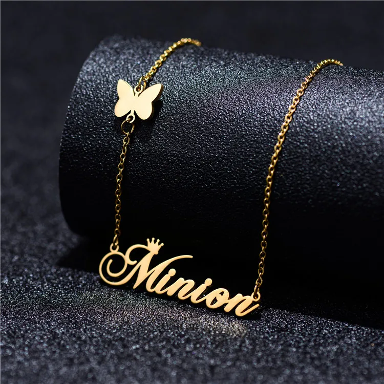 2022 New Jewelry 18K Gold Plated Stainless Steel Women Custom Name Butterfly Charm Necklace Handmade Name Jewelry
2022 New Jewelry 18K Gold Plated Stainless Steel Women Custom Name Butterfly Charm Necklace Handmade Name Jewelry