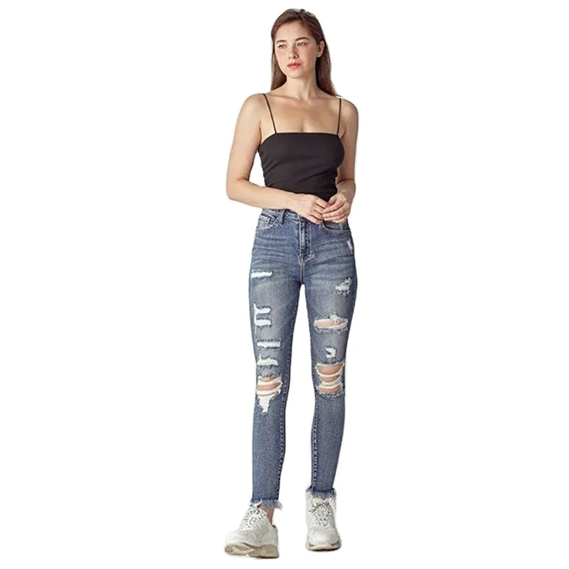 100% cotton fabric blue jeans custom skinny jeans new design women's high waist skinny jeans, Customized color
100% cotton fabric blue jeans custom skinny jeans new design women's high waist skinny jeans, Customized color