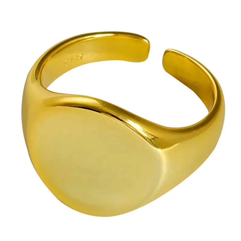 Korean Fashion Geometric Round Gold Plated Glossy Ring Simple Open Personalized Ring Ring, Silver color
Korean Fashion Geometric Round Gold Plated Glossy Ring Simple Open Personalized Ring Ring, Silver color
