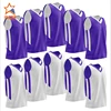 Any number printed basketball jersey color purple basketball team tank top