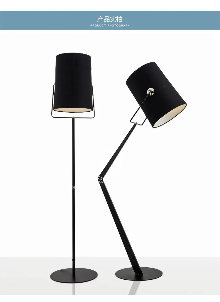 Modern Designer hotel floor lamp LED metal fabric resin Floor Lamp