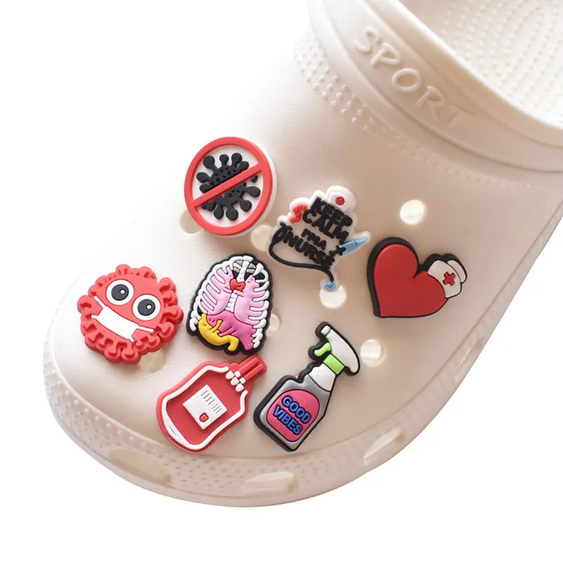 Hot new product medical series PVC soft rubber detachable shoe decoration crocodile charm bracelet, As picture/custom
Hot new product medical series PVC soft rubber detachable shoe decoration crocodile charm bracelet, As picture/custom