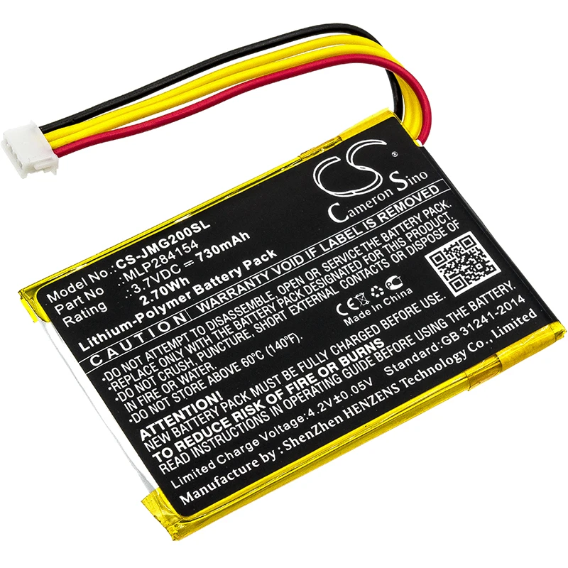Replacement Battery Speaker For JBL Go 2 Go 2H GO2/MLP284154 MLP284154 Mini Music Loudspeaker Internal Battery 730mAh Akku
Replacement Battery Speaker For JBL Go 2 Go 2H GO2/MLP284154 MLP284154 Mini Music Loudspeaker Internal Battery 730mAh Akku