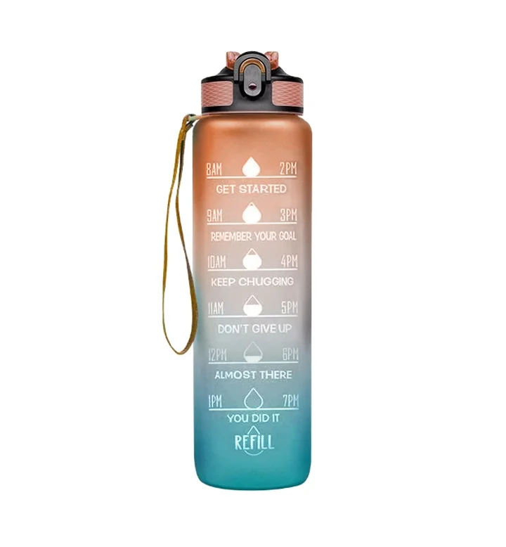 2021 new style 1l free time marker frosted plastic motivational water bottle fitness with straw, Customized color
2021 new style 1l free time marker frosted plastic motivational water bottle fitness with straw, Customized color
