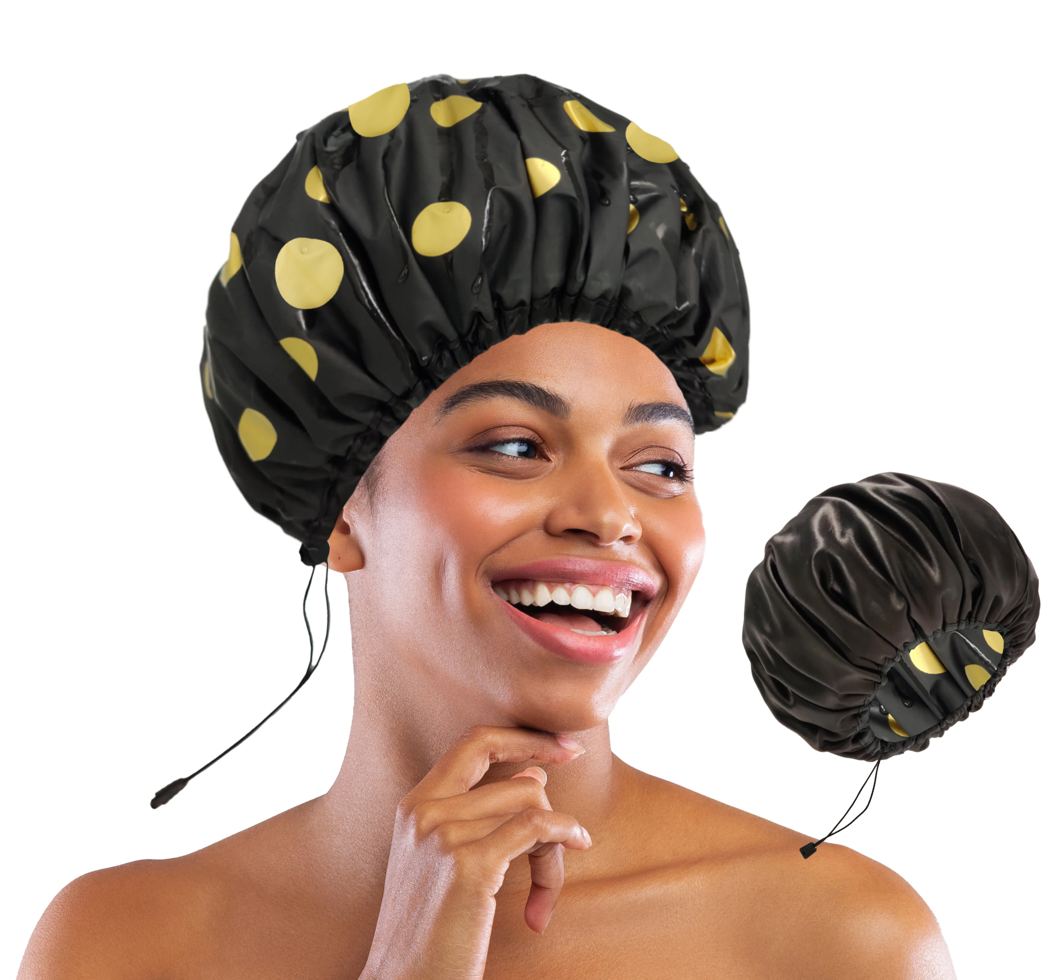 Satin Lined Adjustable Women Sleep Bonnet Polka Dot Extra Large Reversible Waterproof Shower Cap Xl Light Weight Sleep Cap
Satin Lined Adjustable Women Sleep Bonnet Polka Dot Extra Large Reversible Waterproof Shower Cap Xl Light Weight Sleep Cap