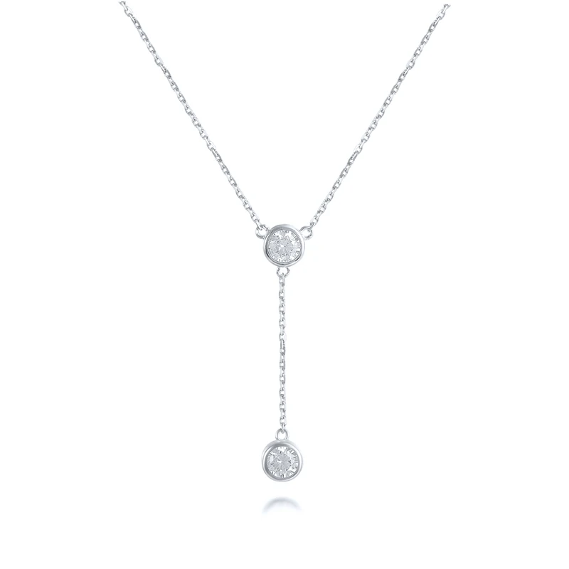 Jewelry wholesale simple 925 silver round diamond pendant clavicle chain necklace
Jewelry wholesale simple 925 silver round diamond pendant clavicle chain necklace