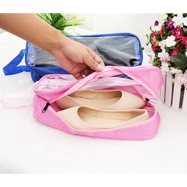 Transparent PVC window Waterproof Nylon Travel Daily Use Shoe Storage Bags with Zipper
Transparent PVC window Waterproof Nylon Travel Daily Use Shoe Storage Bags with Zipper