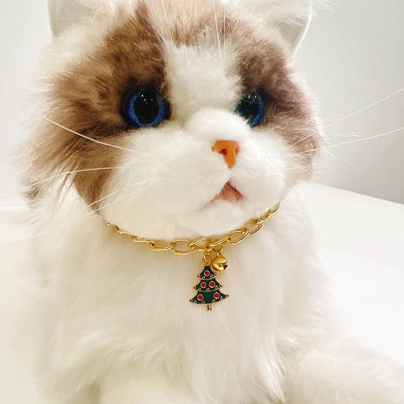 European and American Christmas Pendant Pet Jewelry Necklace Metal Chain Cat Cute Dog Necklace
European and American Christmas Pendant Pet Jewelry Necklace Metal Chain Cat Cute Dog Necklace