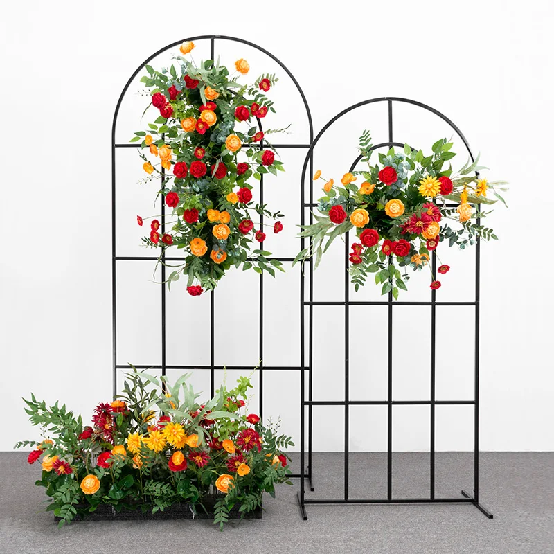 French Gold Wedding Props Wrought Iron Grid Screen Flower Stand Stage Welcome Area Decor Home Arched Background Shelf Ornaments
French Gold Wedding Props Wrought Iron Grid Screen Flower Stand Stage Welcome Area Decor Home Arched Background Shelf Ornaments