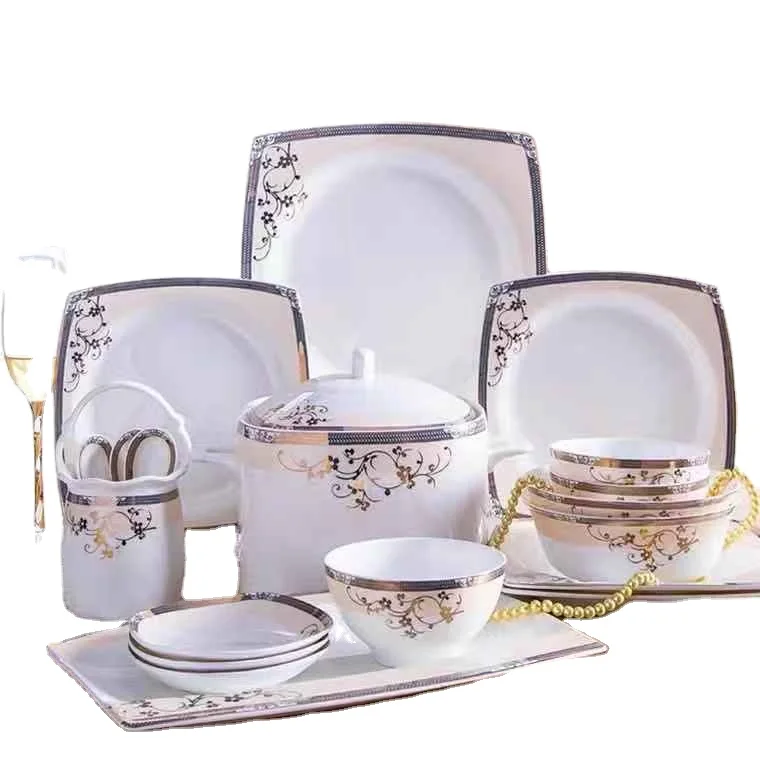 Factory Direct Hot Sale Dinnerware Ceramic Dishes Gold Rim Bone China tableware sets, Picture
Factory Direct Hot Sale Dinnerware Ceramic Dishes Gold Rim Bone China tableware sets, Picture