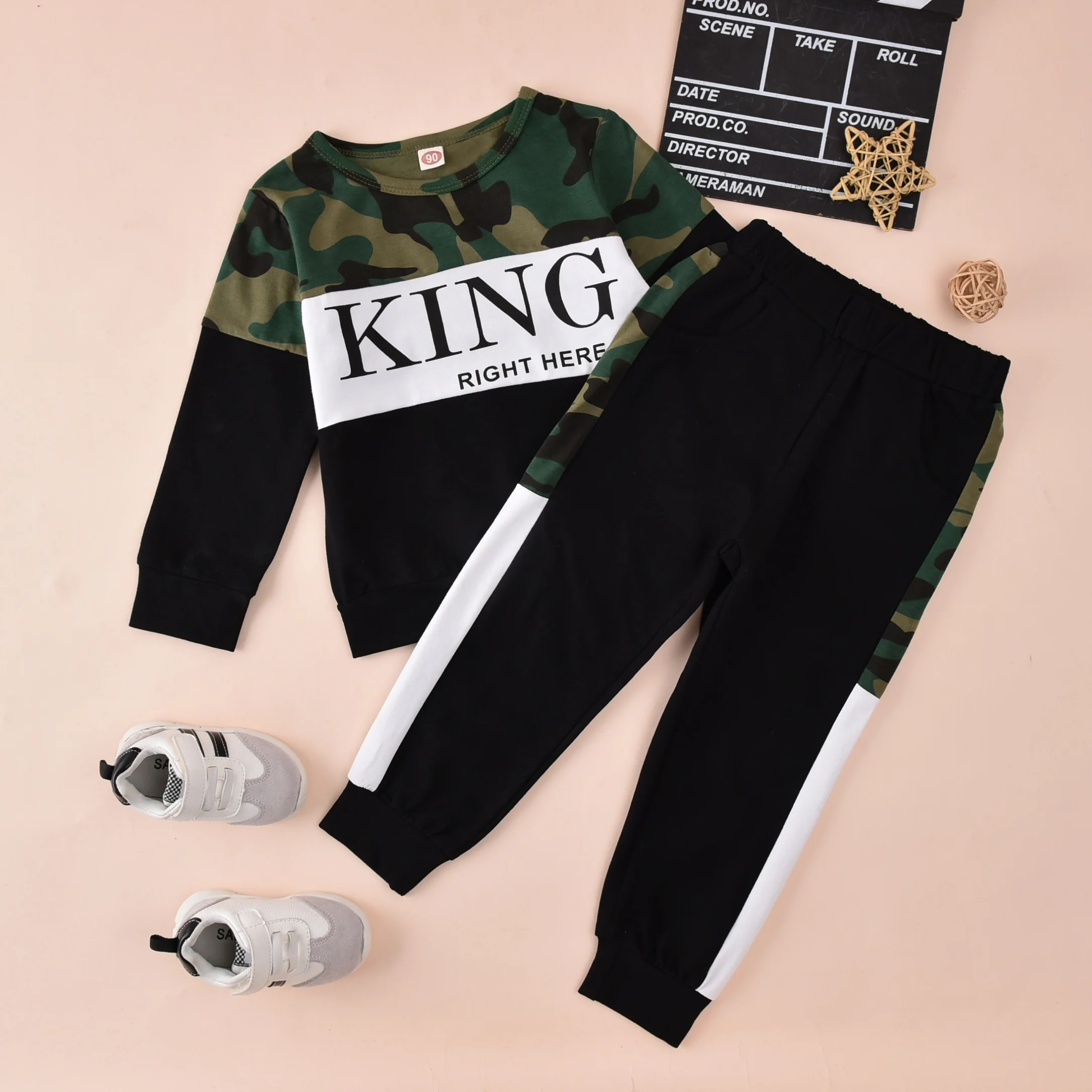 Children kids boys letter printed camouflage long sleeve autumn clothing 2 pcs suit contrasting colours sweaters set
Children kids boys letter printed camouflage long sleeve autumn clothing 2 pcs suit contrasting colours sweaters set