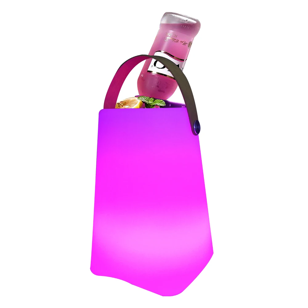 luminous portable rechargeable plastic bar furniture led glow tray wine cooler led speaker with ice bucket, 16 colors changing
luminous portable rechargeable plastic bar furniture led glow tray wine cooler led speaker with ice bucket, 16 colors changing