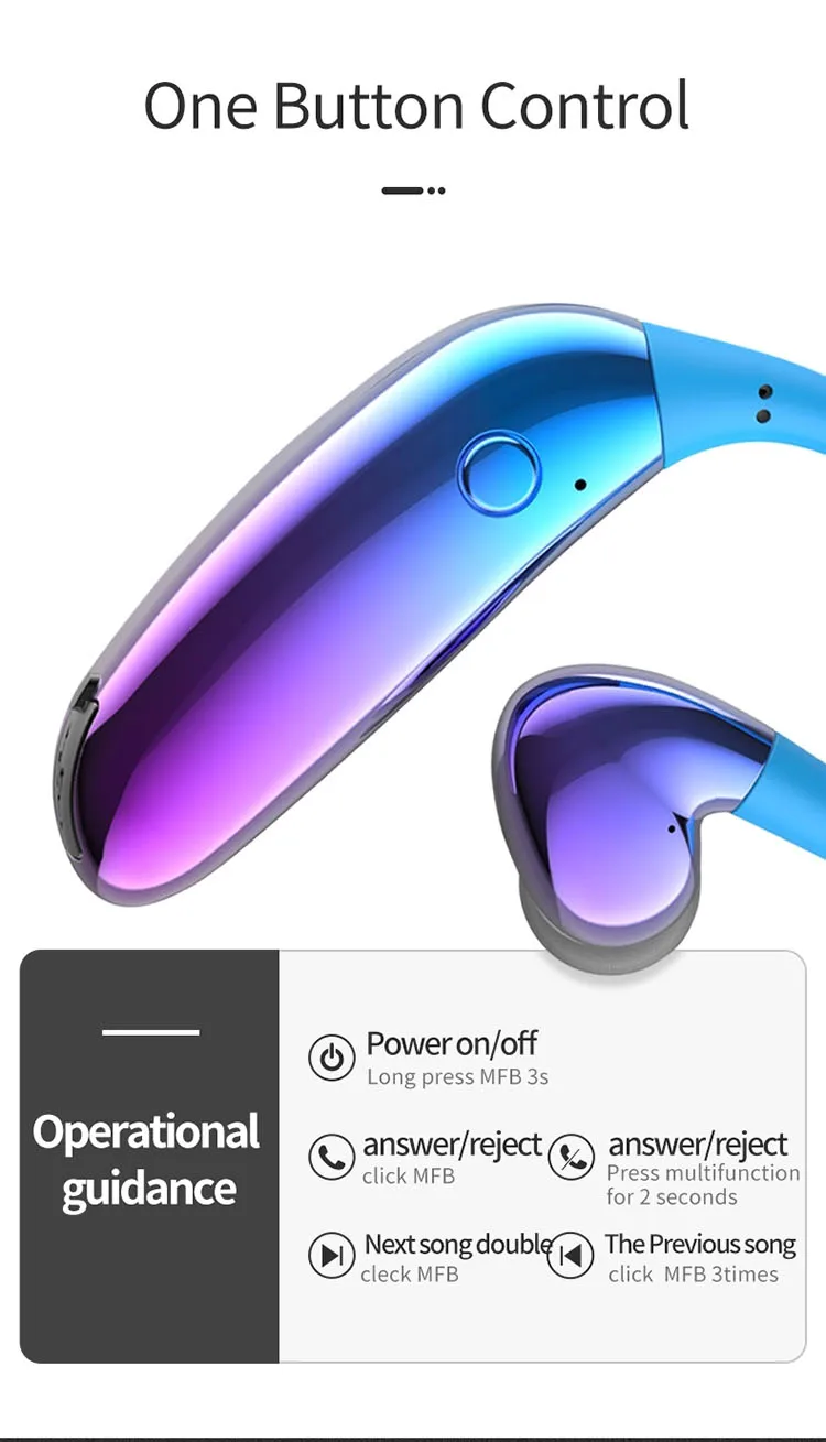 Tinderala Fashion Ear Hook TWS 5.0 Stereo IPX9 Waterproof Sport Music Hifi Deep Bass Earbud Wireless Headset Bluetooth Headphone - ANKUX.COM